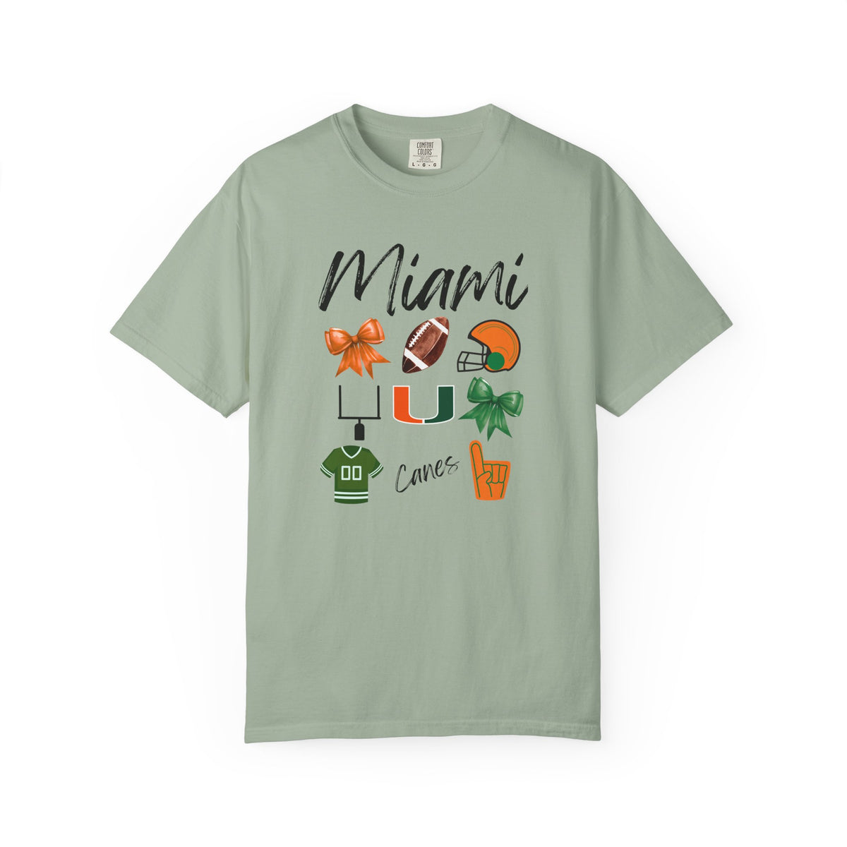 Miami Football Shirt | Gifts For Her | Hurricanes Apparel | Dolphins Fan | Gameday Outfit | Tailgate Party | Carson Beck | Florida | Canes
