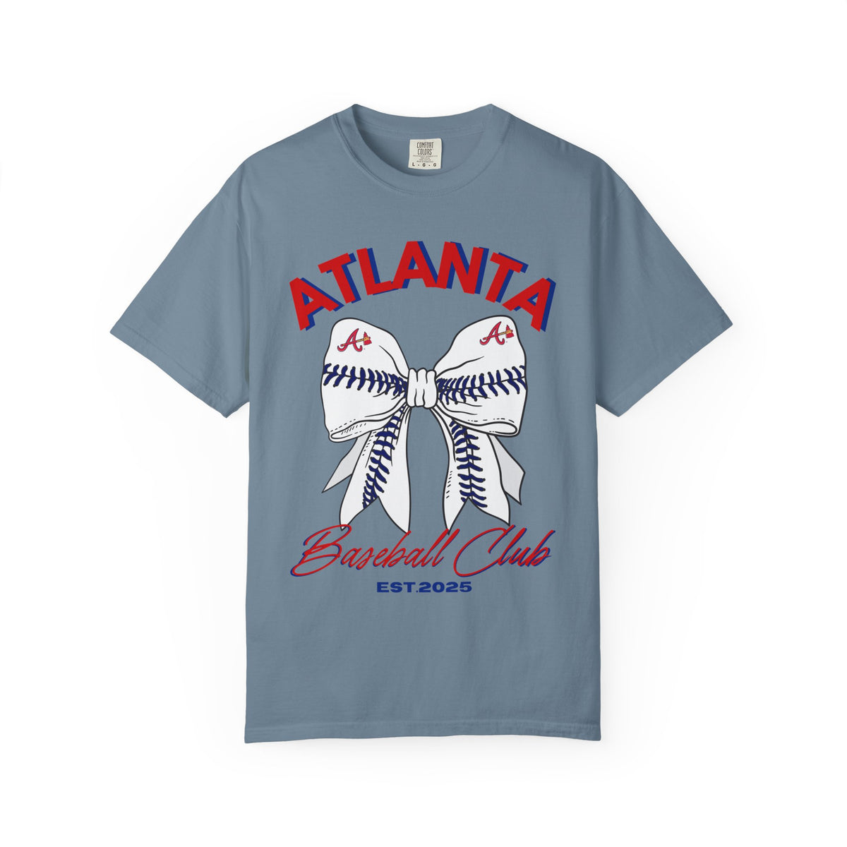 Atlanta Baseball Shirt | Baseball Bow Design | Tailgate Apparel | Braves Shirt | MLB | Game Day apparel | Ball Game | Sports Fan | Custom