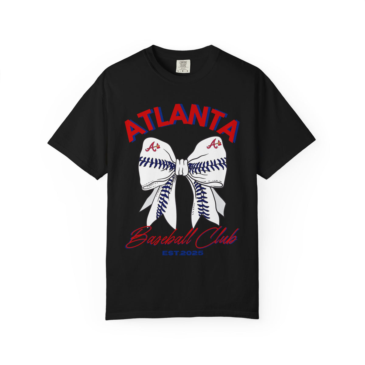 Atlanta Baseball Shirt | Baseball Bow Design | Tailgate Apparel | Braves Shirt | MLB | Game Day apparel | Ball Game | Sports Fan | Custom