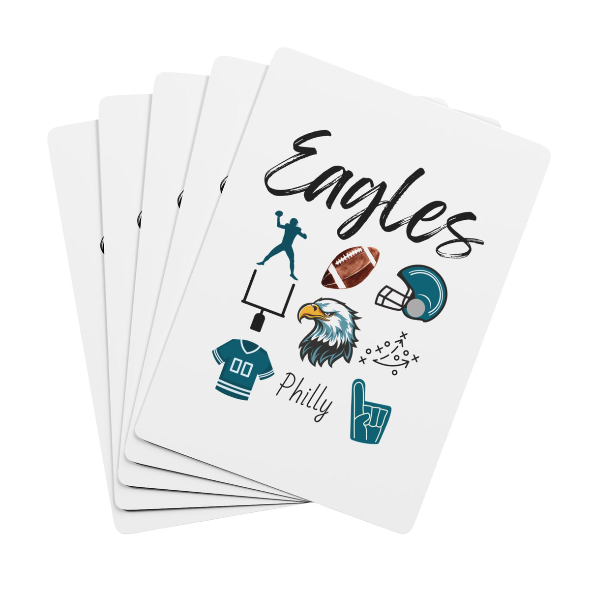 Eagles Football Poker Playing Cards | Tailgate Party | Gameday apparel | Football fan | Gift | Philadelphia | NFL gameday | College Football