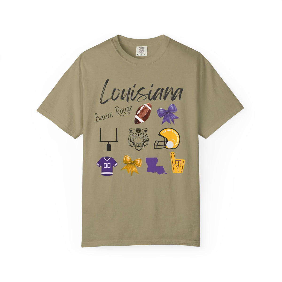 LSU Football Shirt | Gifts For Her | Geaux Tigers Apparel | Louisiana | Gameday Outfit | Tailgate Party | Baton Rouge | Mardi Gras | Tee