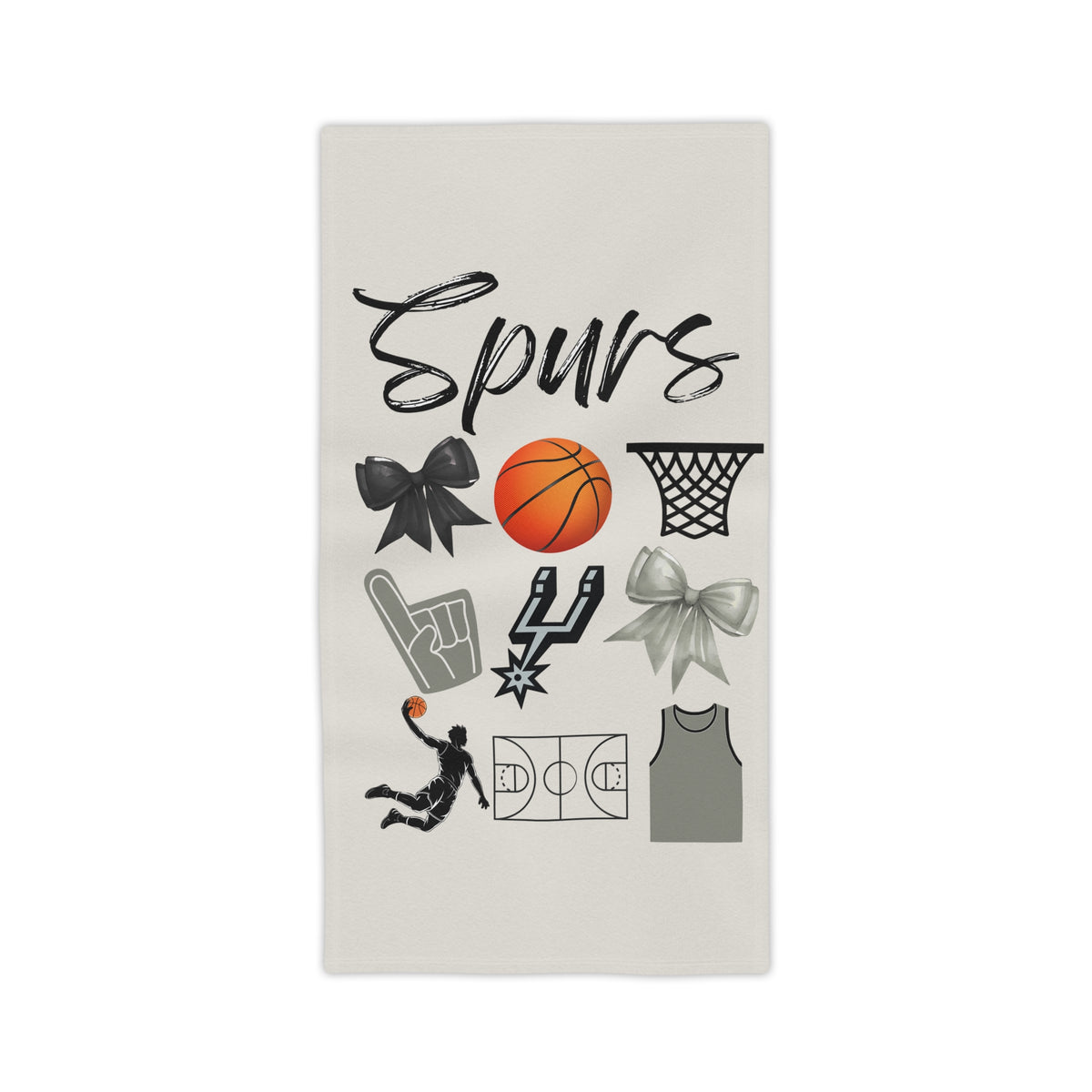 San Antonio Beach Towel | Basketball Fan | Yacht | Beach Essentials | NBA Apparel | Boat | Poolside | Custom Gift | AAU Team | Victor Wemby