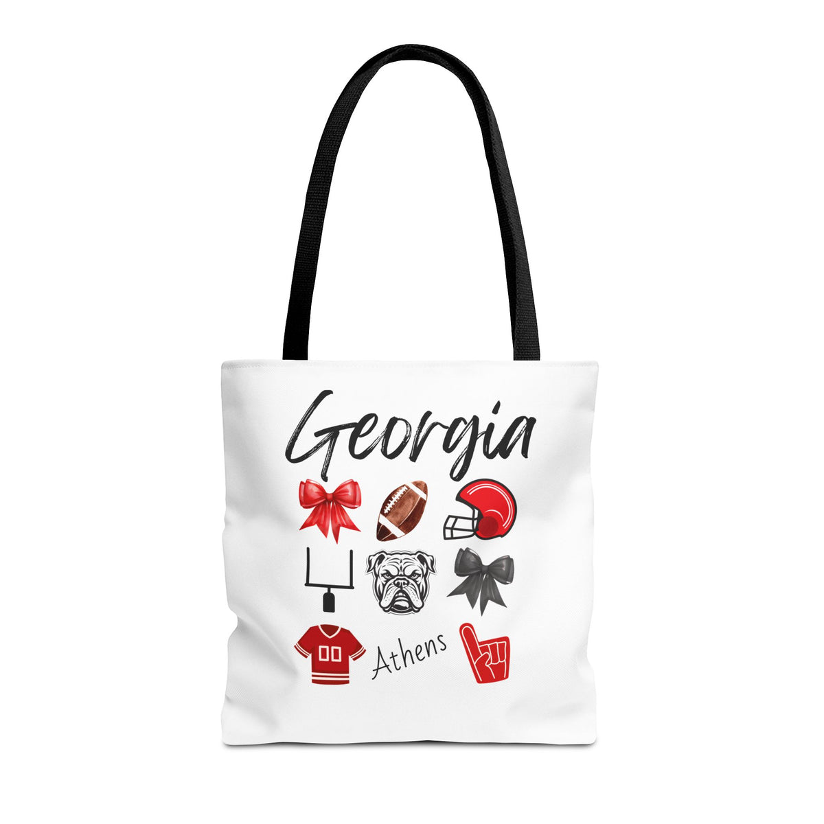 Georgia Bow Tote Bag | Gameday Bag | Boat Bag | Boat Tote | Gift Bag | Gifts for her | Bulldog Football | College | Tailgate decor| Athens