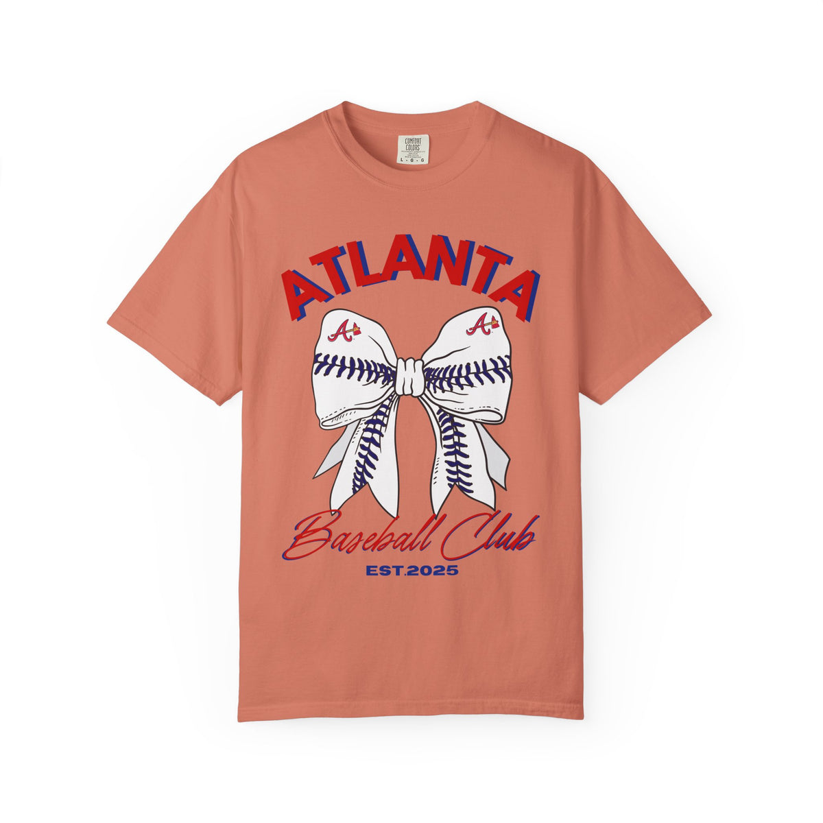 Atlanta Baseball Shirt | Baseball Bow Design | Tailgate Apparel | Braves Shirt | MLB | Game Day apparel | Ball Game | Sports Fan | Custom