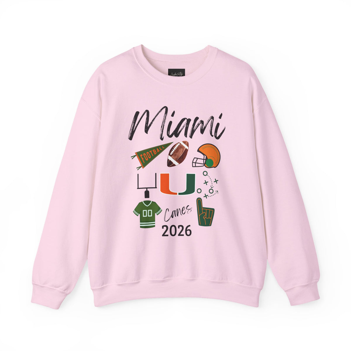 Miami Football Sweatshirt | Hurricanes | Football Fan | National Championship | College | Carson Beck | Tailgate Party  | Gameday Apparel