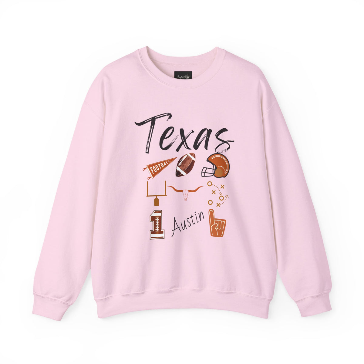 Texas Football Sweatshirt | Gift | Longhorns Football Fan | Houston Rodeo | College Gameday Apparel | Tailgate Party | Austin | Texans | NFL