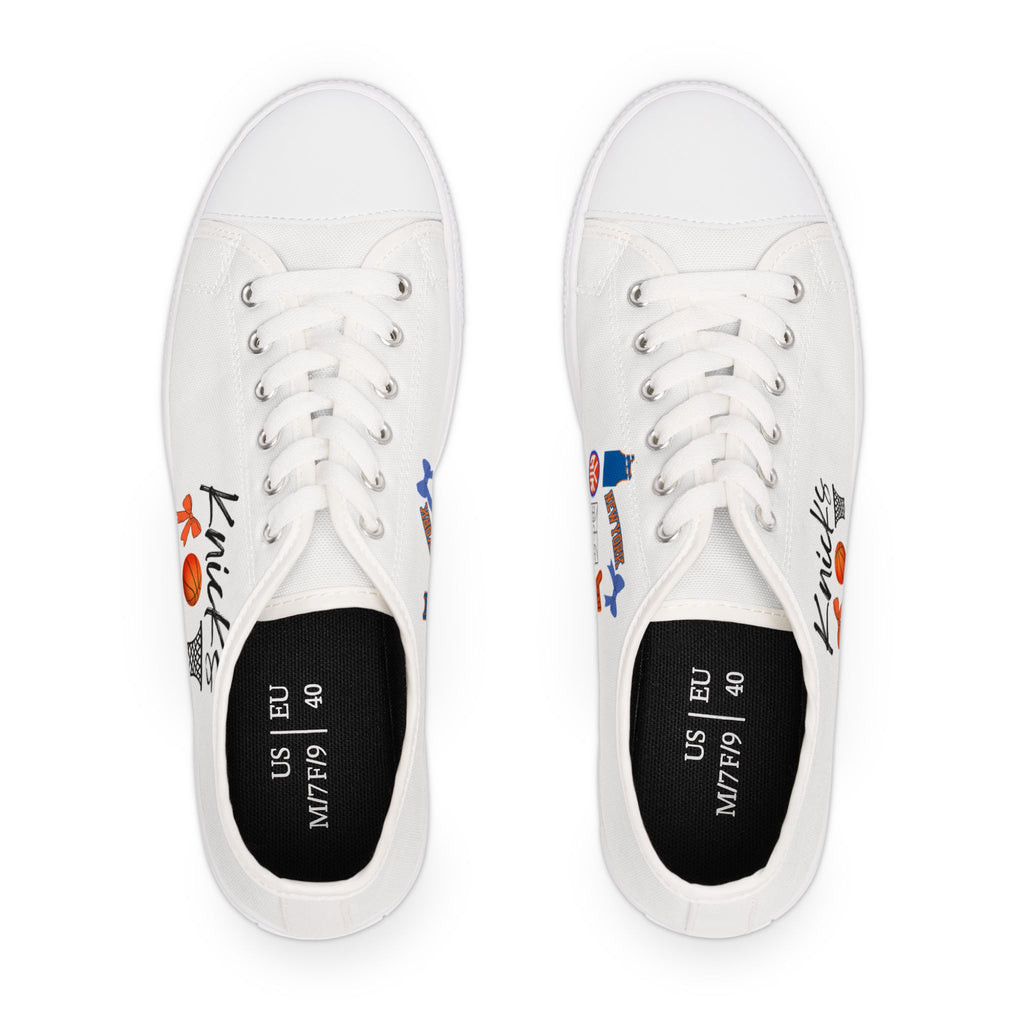 New York Knicks Gameday Shoes | Basketball | NBA Apparel | Matching Shoes | Gift for her | Fan | Canvas Sneakers