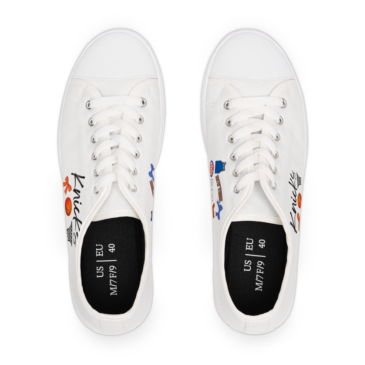 New York Knicks Gameday Shoes | Basketball | NBA Apparel | Matching Shoes | Gift for her | Fan | Canvas Sneakers