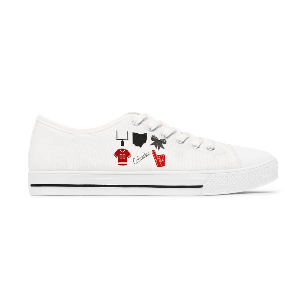 Ohio Gameday Shoes | Tailgate Party | Columbus | Football Fan | Gameday outfit | College Football | Ohio Football Sneakers |