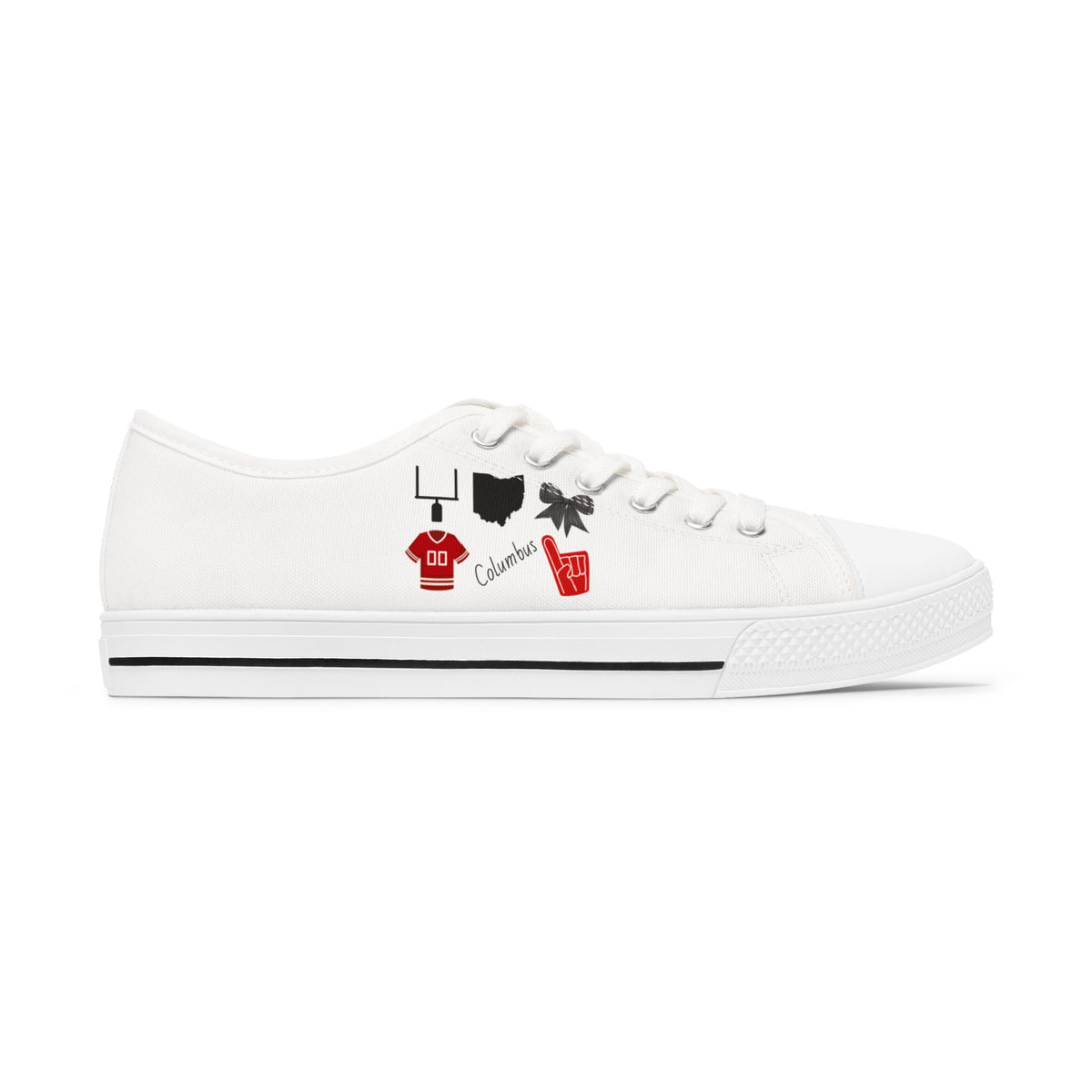 Ohio Gameday Shoes | Tailgate Party | Columbus | Football Fan | Gameday outfit | College Football | Ohio Football Sneakers |