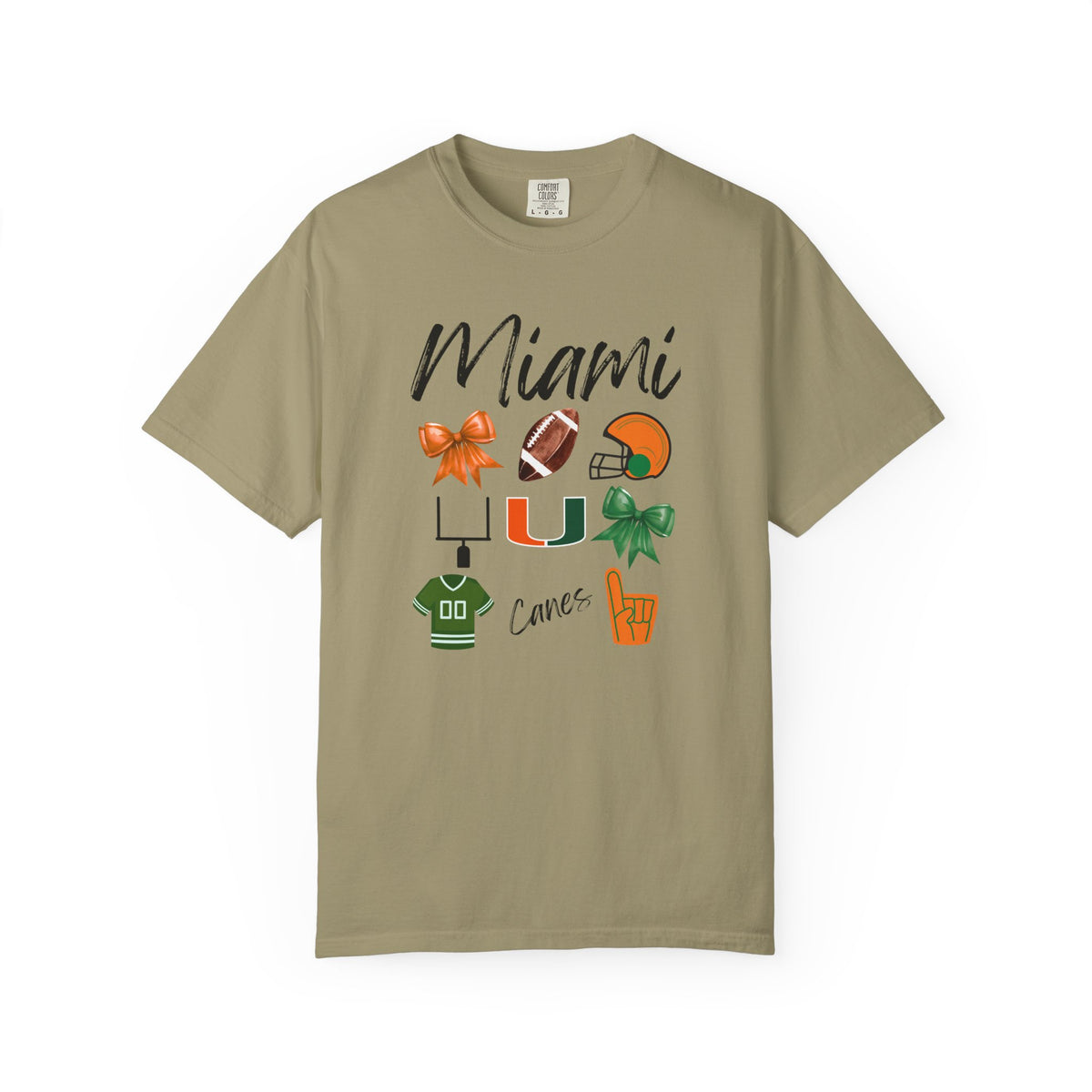 Miami Football Shirt | Gifts For Her | Hurricanes Apparel | Dolphins Fan | Gameday Outfit | Tailgate Party | Carson Beck | Florida | Canes