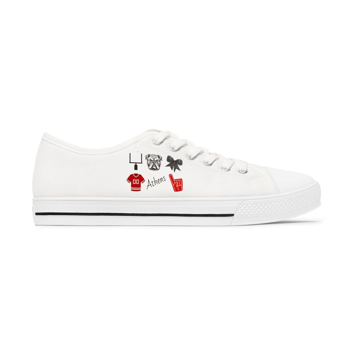 Georgia Gameday Shoes | Tailgate decor | Bulldogs | Athens | Football Fan | Sorority Girl | College Football | School Spirit Sneakers