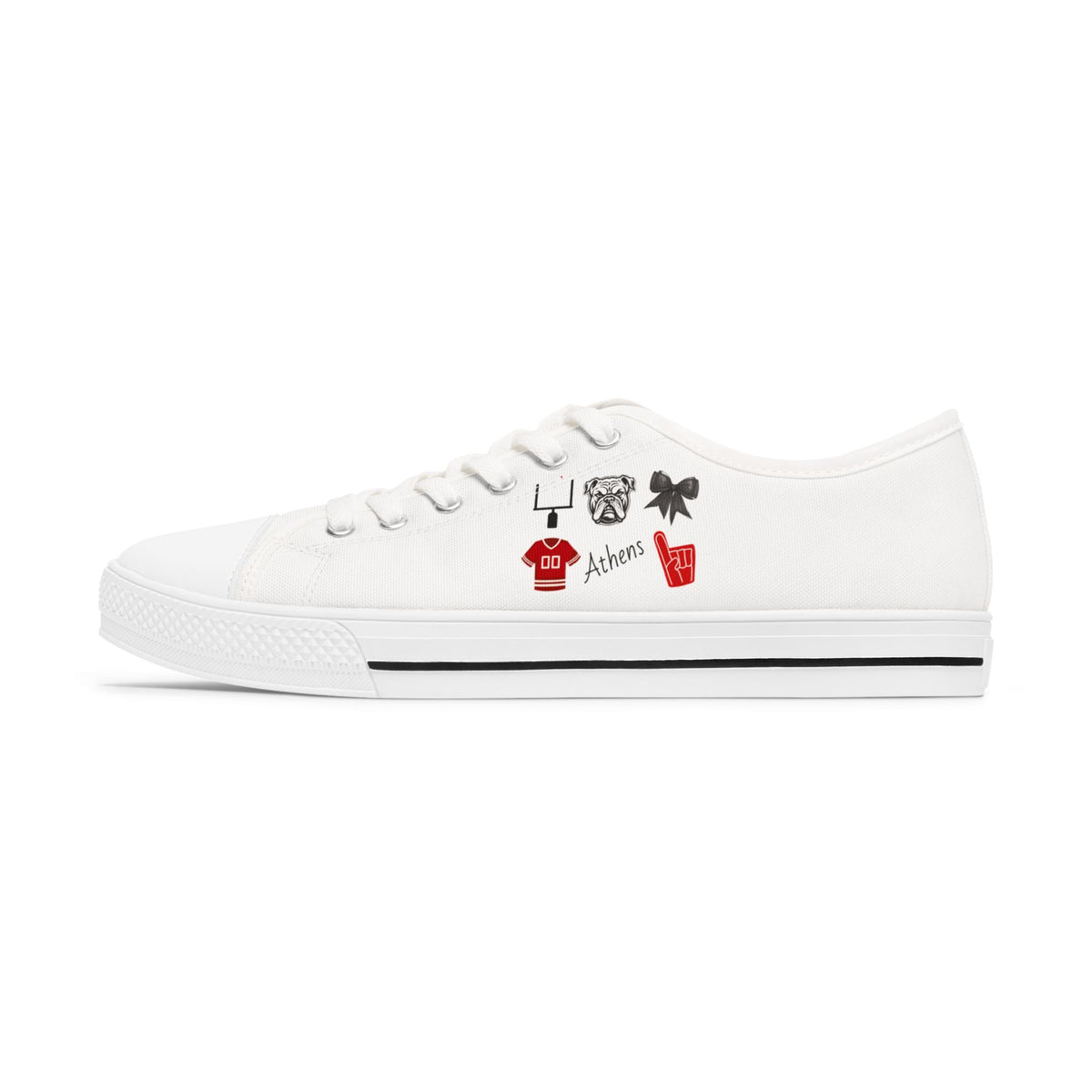 Georgia Gameday Shoes | Tailgate decor | Bulldogs | Athens | Football Fan | Sorority Girl | College Football | School Spirit Sneakers