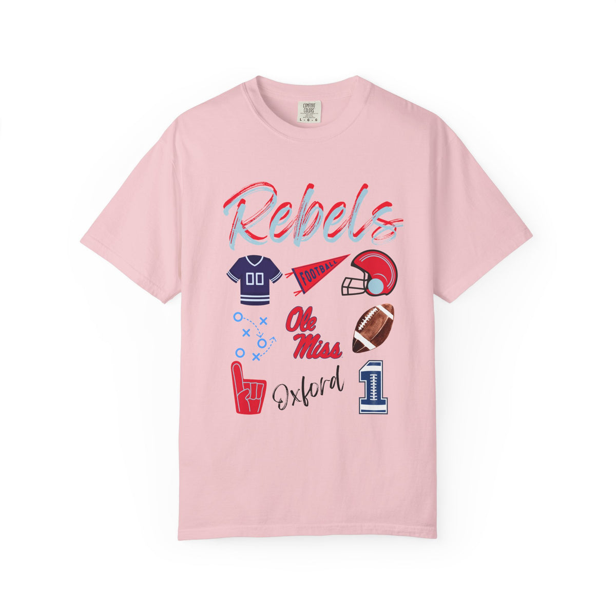 Ole Miss Football Tee | Gift | Rebel Football Apparel | Oxford Mississippi | Gameday Outfit | Tailgate Party | Trinidad Chambliss | College
