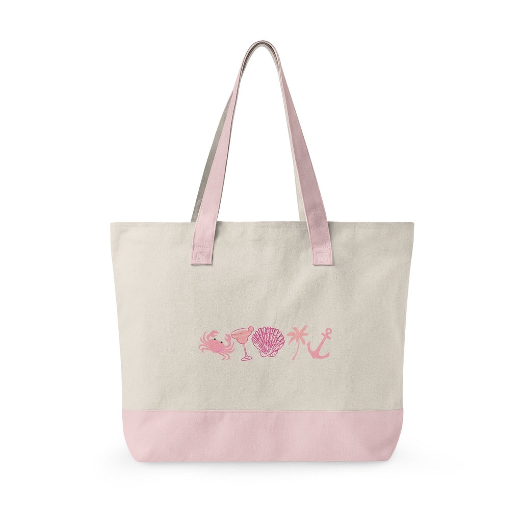 Canvas Tote | Zipper | Boat | Pool Essentials | Bachelorette | Coastal | Summer | Lake Day | Bridesmaid | Gift for Her