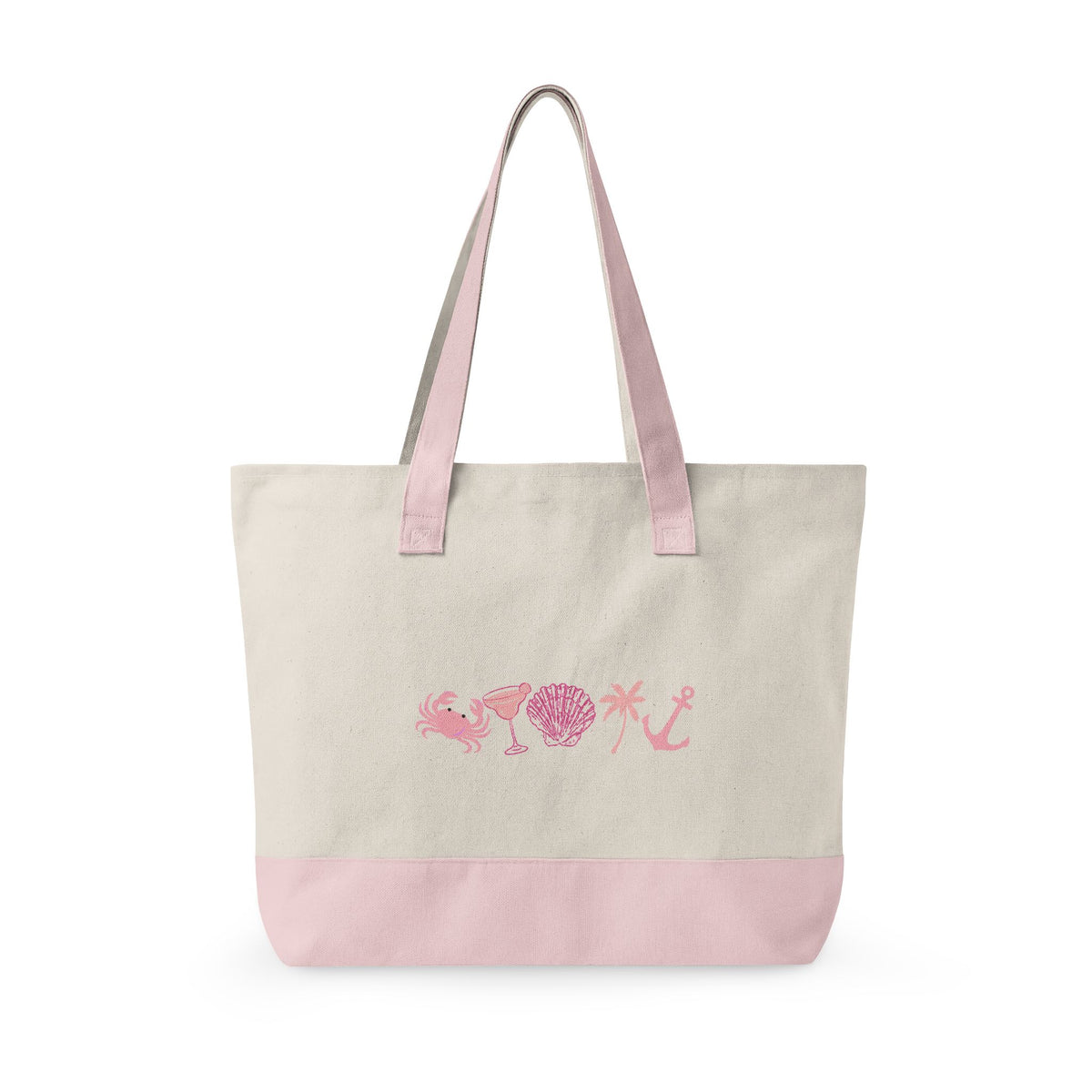 Canvas Tote | Zipper | Boat | Pool Essentials | Bachelorette | Coastal | Summer | Lake Day | Bridesmaid | Gift for Her