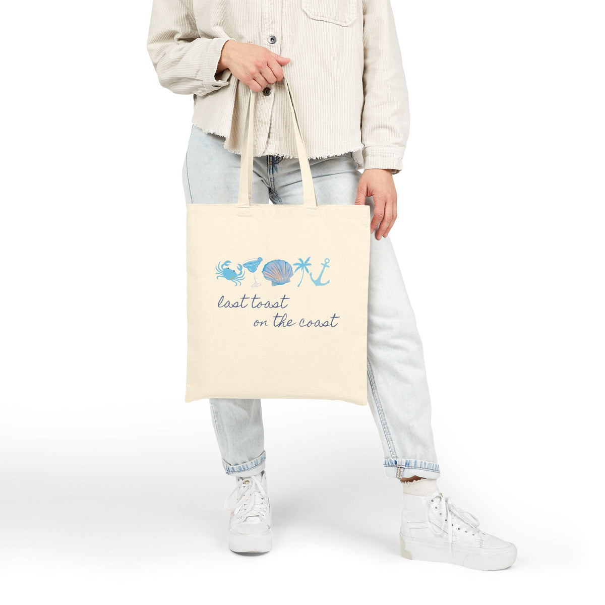 Matching Coastal Canvas Tote bag | Beach Bachelorette | Boat Tote | Lake Bag | Summer | Pool | Bridesmaid Gift | Bridal | Personalized