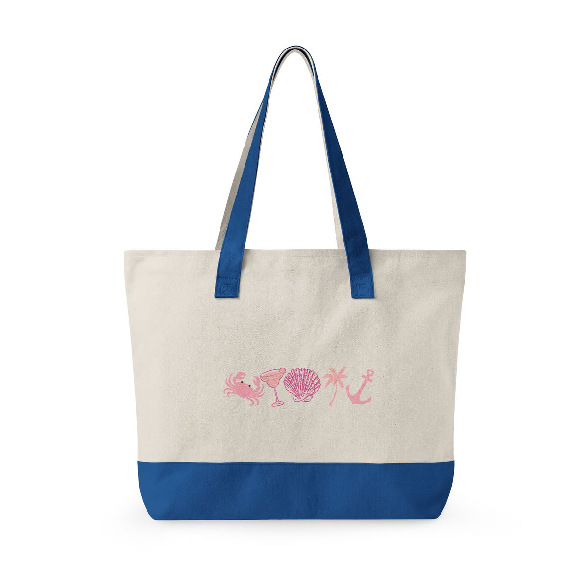 Canvas Tote | Zipper | Boat | Pool Essentials | Bachelorette | Coastal | Summer | Lake Day | Bridesmaid | Gift for Her