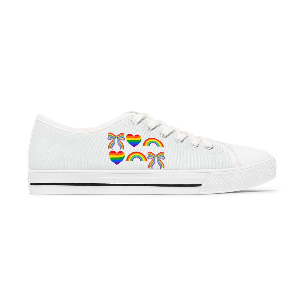 Pride Month Canvas Sneakers | Shoes for Women | Gay Pride Gift | Rainbow Design | Gift for him | LGBTQ |Unisex