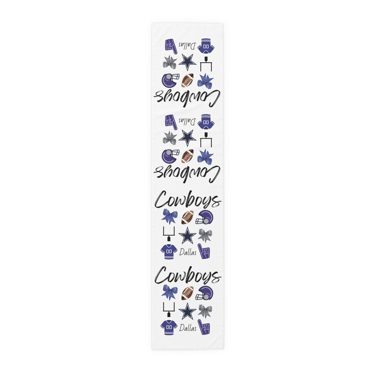 Dallas Football Table Runner | Tailgate Party | Gameday Decor | Watch Party | College Football | NFL Apparel | Texas Sports | Kitchen Decor
