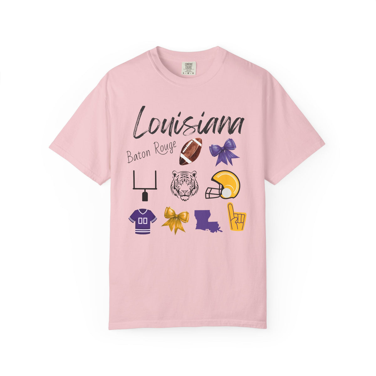 LSU Football Shirt | Gifts For Her | Geaux Tigers Apparel | Louisiana | Gameday Outfit | Tailgate Party | Baton Rouge | Mardi Gras | Tee