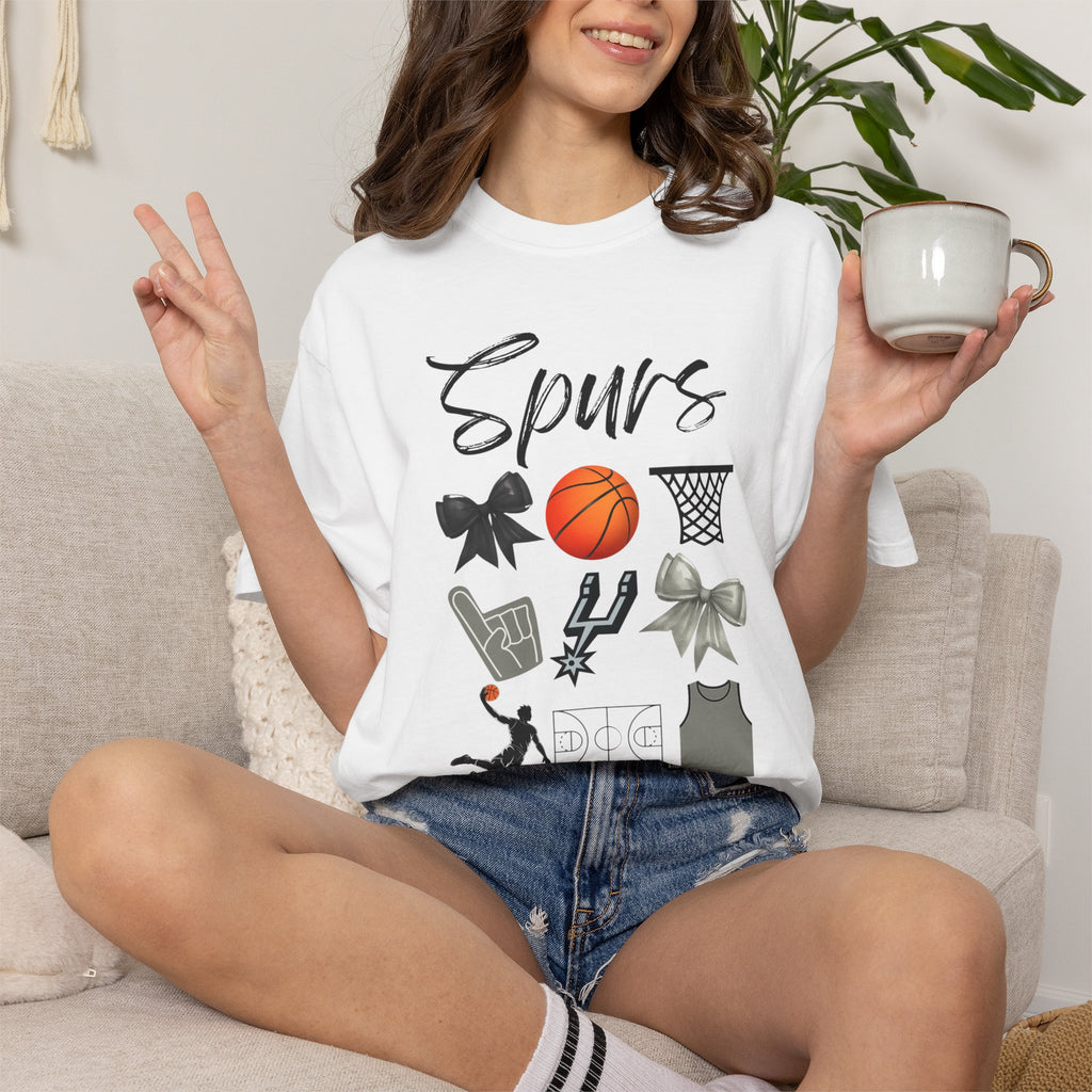 San Antonio Spurs Inspired Shirt | Gift for her | NBA Playoffs | Sports Apparel | Matching Shirts | Victor Wemby | Basketball tee | Texas