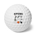 San Antonio Spurs Basketball Golf Balls, 6pcs | Personalized Golf Gift | Gift for Him | Sports Fan | Wedding | Branded Event | Corporate