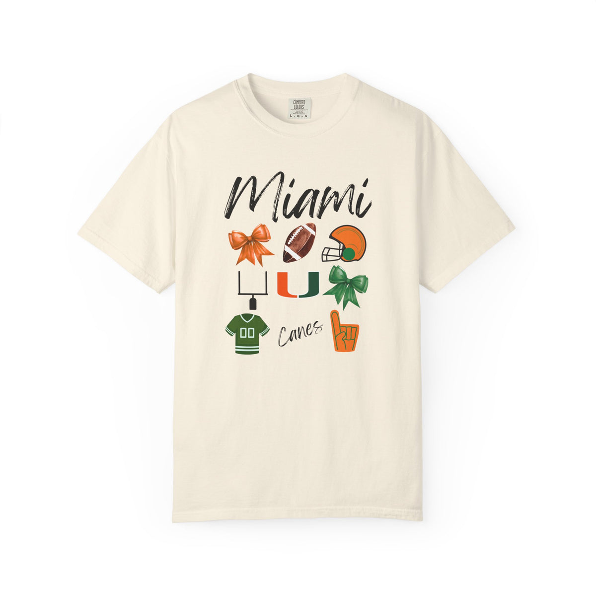 Miami Football Shirt | Gifts For Her | Hurricanes Apparel | Dolphins Fan | Gameday Outfit | Tailgate Party | Carson Beck | Florida | Canes