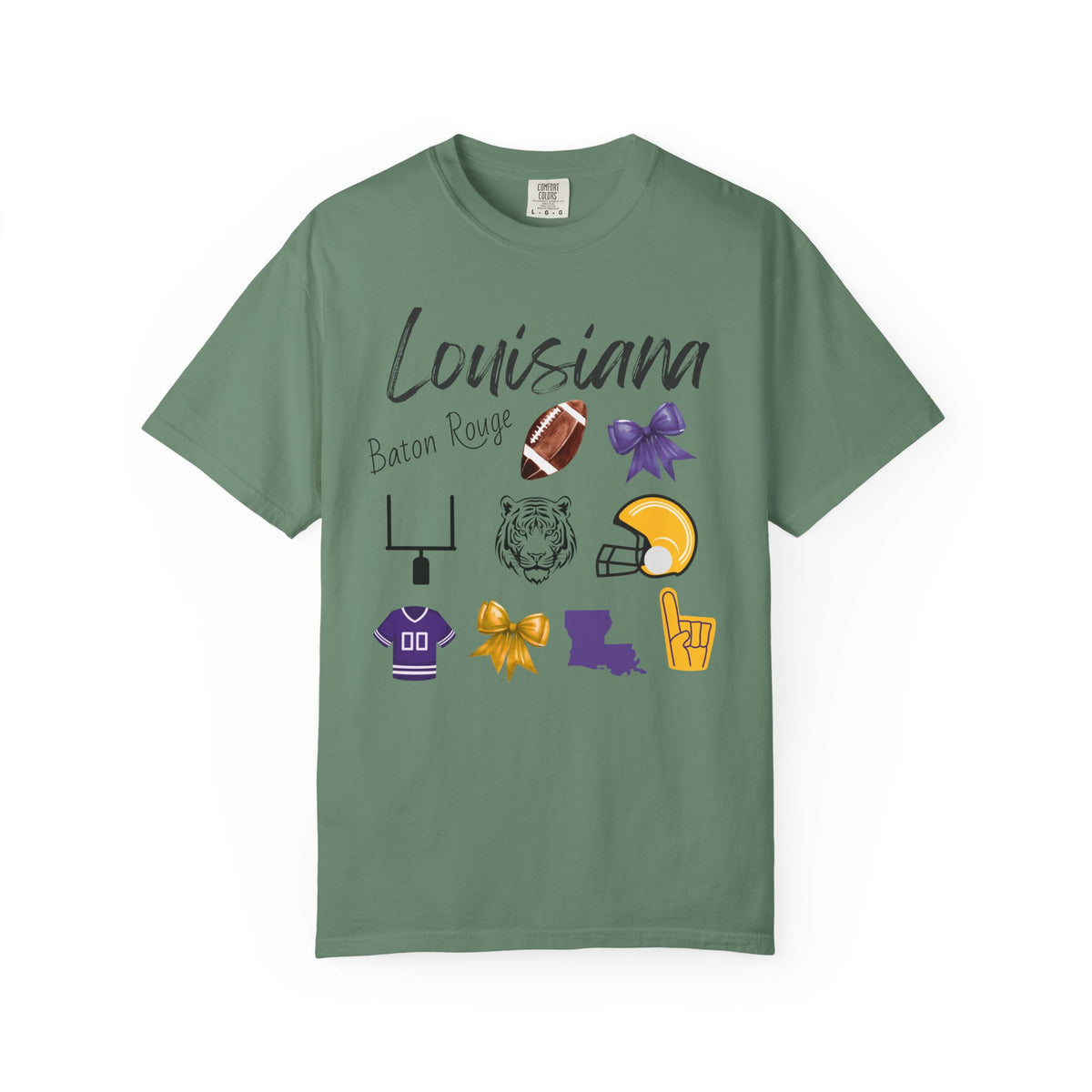 LSU Football Shirt | Gifts For Her | Geaux Tigers Apparel | Louisiana | Gameday Outfit | Tailgate Party | Baton Rouge | Mardi Gras | Tee