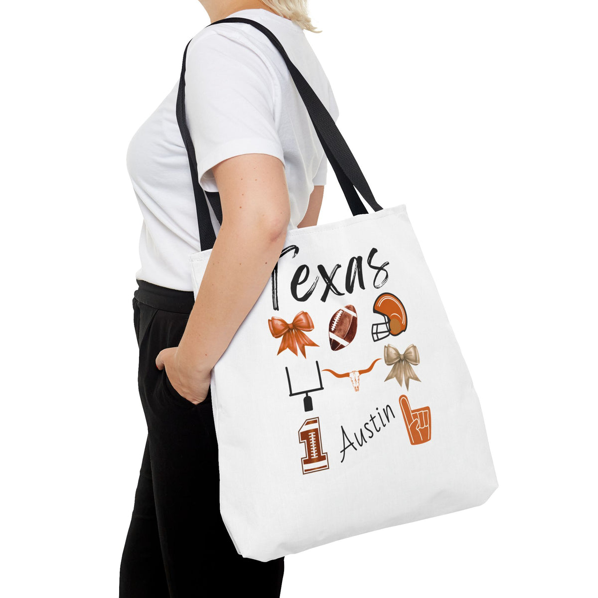 Texas Bow Tote Bag | Gameday Bag | Boat Bag | Boat and Tote | Gift Bag | Gifts for her | Texas Football | College | Tailgate decor| Austin