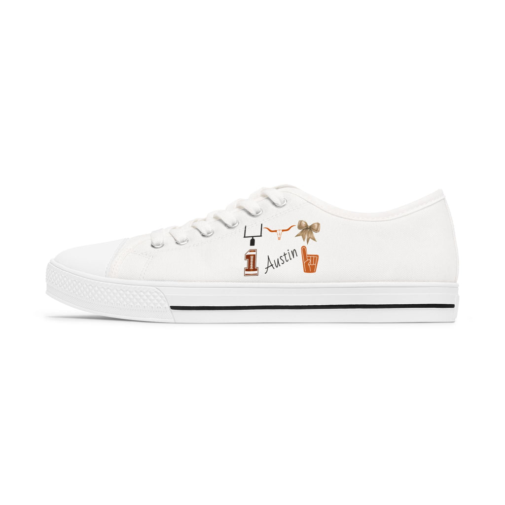 Texas Gameday Shoes | Tailgate decor | Longhorn | Austin | Football Fan | Sorority Girl | College Football | Texas Football Sneakers