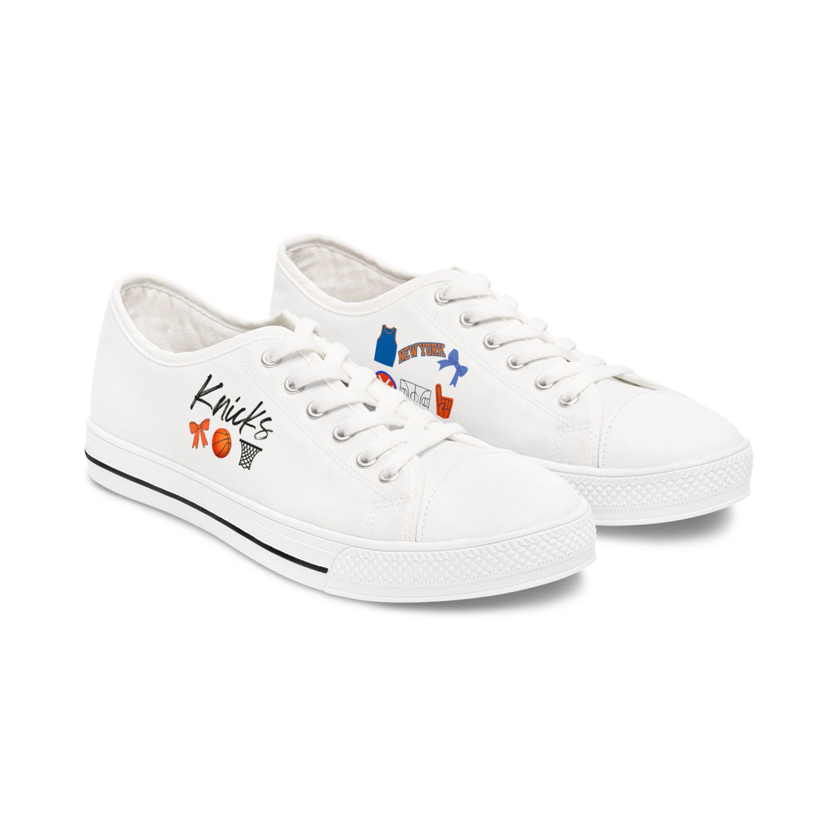 New York Knicks Gameday Shoes | Basketball | NBA Apparel | Matching Shoes | Gift for her | Fan | Canvas Sneakers