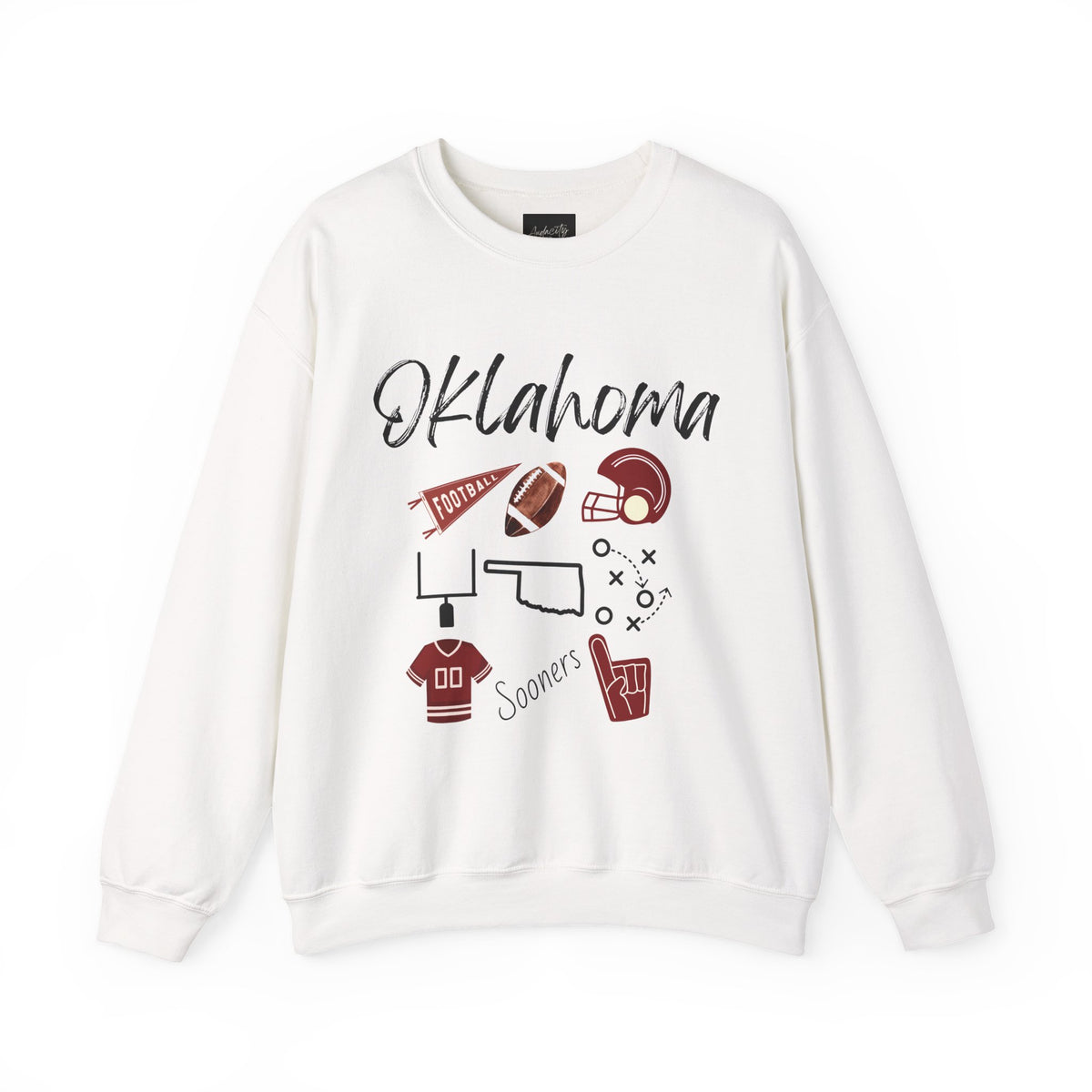 Oklahoma Football Sweatshirt | Gift | Sooners Football Fan | Tailgate Party | College Football | Norman, OK | Gameday Apparel | SEC Champs