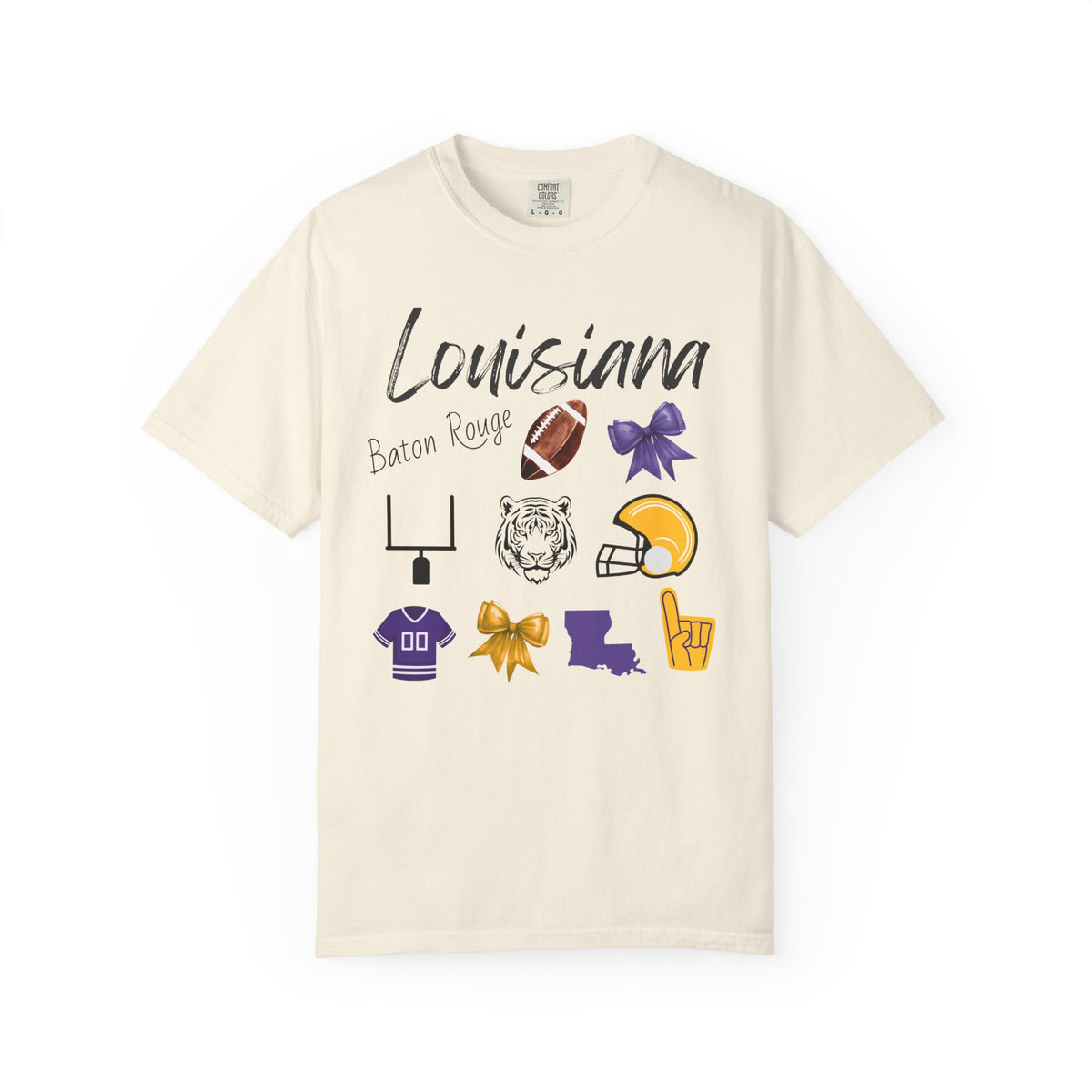 LSU Football Shirt | Gifts For Her | Geaux Tigers Apparel | Louisiana | Gameday Outfit | Tailgate Party | Baton Rouge | Mardi Gras | Tee