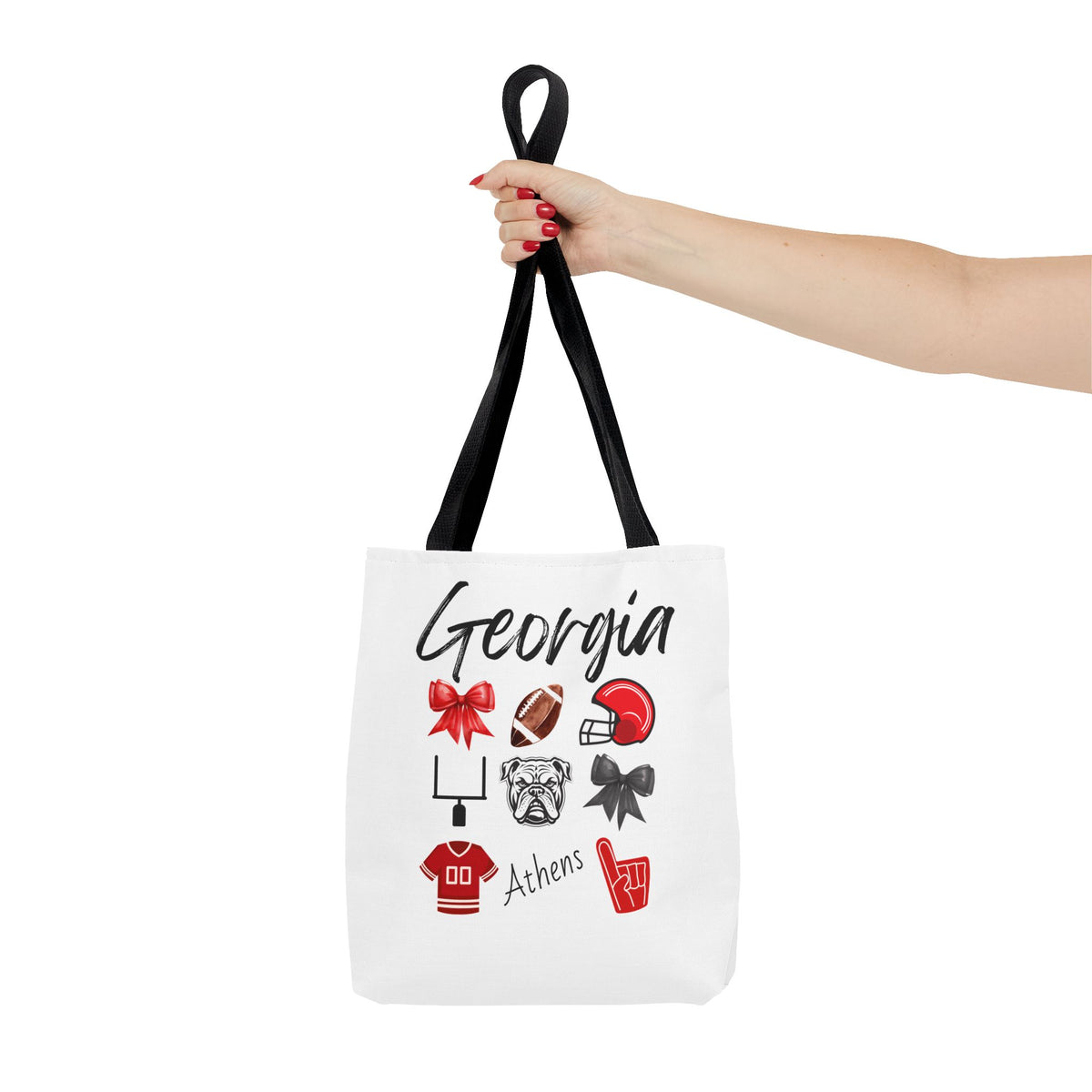 Georgia Bow Tote Bag | Gameday Bag | Boat Bag | Boat Tote | Gift Bag | Gifts for her | Bulldog Football | College | Tailgate decor| Athens