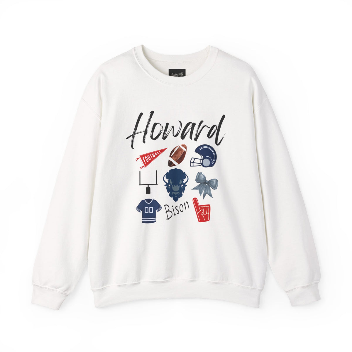 Howard Bisons Football Sweatshirt | HBCU | Washington DC | College Gameday Apparel | Gift | Tailgate Party | Sorority | Alumni | Fraternity