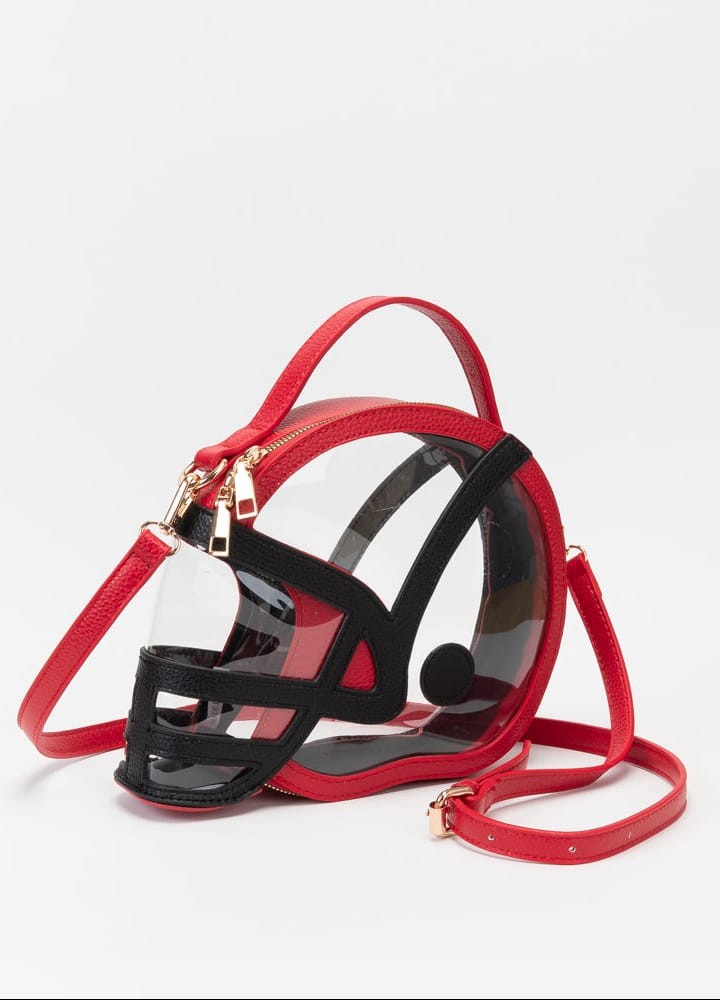 Clear Stadium approved purse for gameday. Football helmet style for game or tailgate party