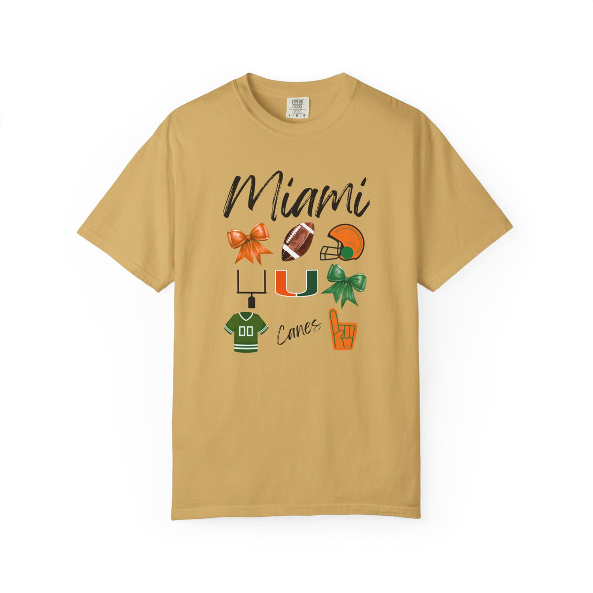 Miami Football Shirt | Gifts For Her | Hurricanes Apparel | Dolphins Fan | Gameday Outfit | Tailgate Party | Carson Beck | Florida | Canes
