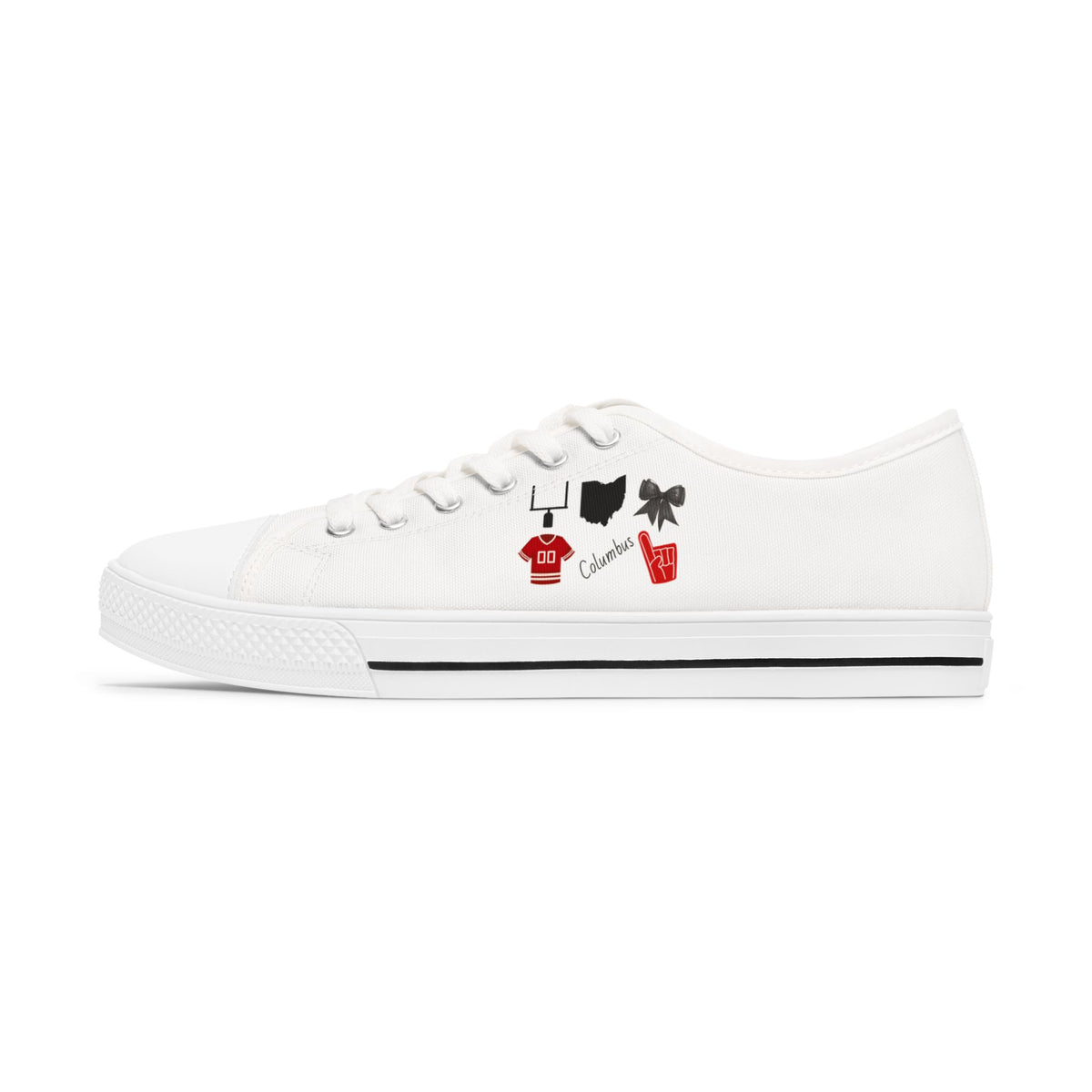 Ohio Gameday Shoes | Tailgate Party | Columbus | Football Fan | Gameday outfit | College Football | Ohio Football Sneakers |