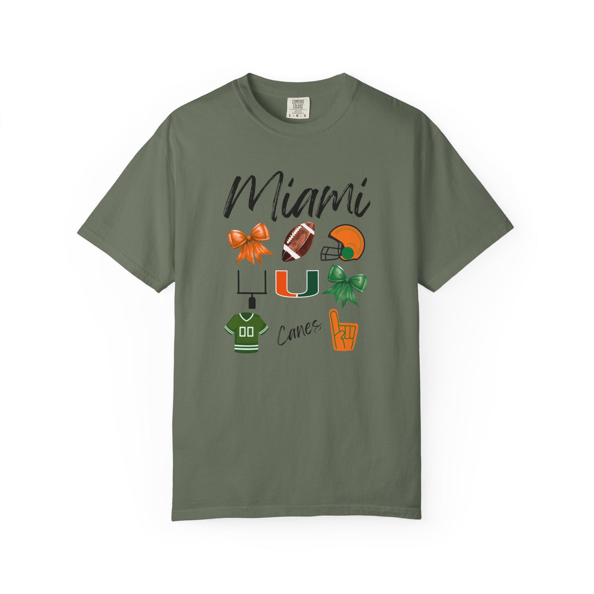 Miami Football Shirt | Gifts For Her | Hurricanes Apparel | Dolphins Fan | Gameday Outfit | Tailgate Party | Carson Beck | Florida | Canes