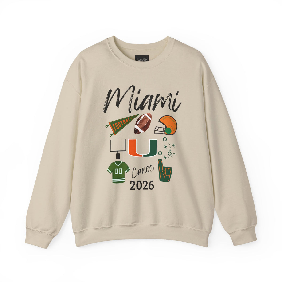 Miami Football Sweatshirt | Hurricanes | Football Fan | National Championship | College | Carson Beck | Tailgate Party  | Gameday Apparel
