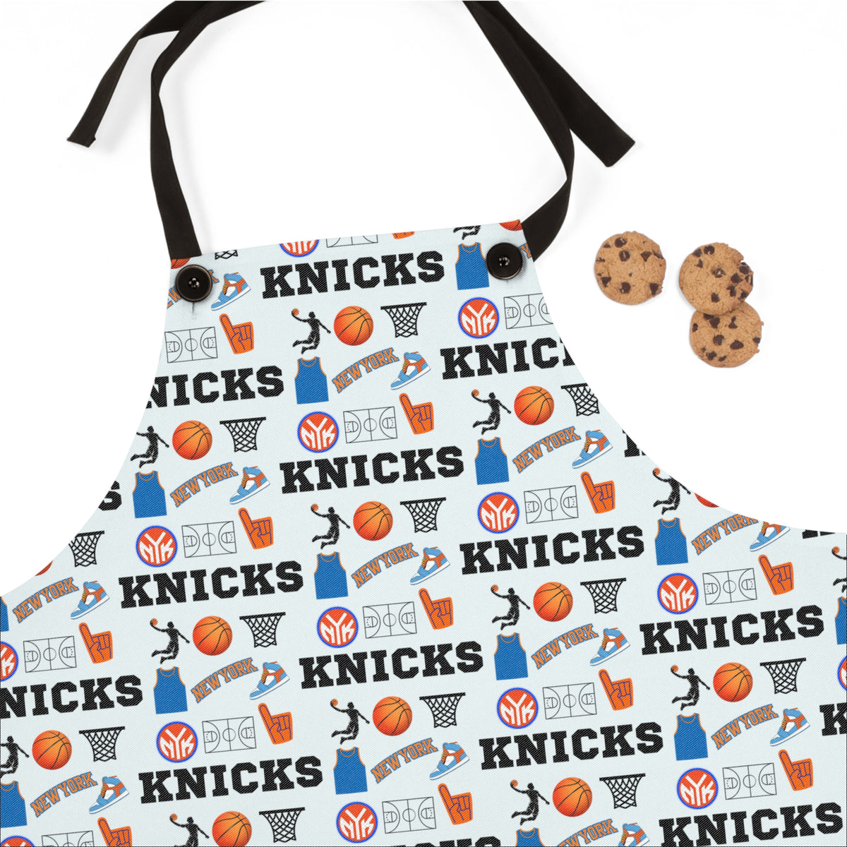 New York Knicks Basketball Apron | NBA Fan | Grilling Set | Gift for Chef Dad Grandpa Husband | Tailgate Party | BBQ Grill | Housewarming