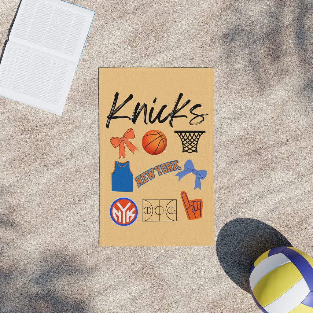 New York Knicks Beach Towel | NYC | Basketball | Yacht | Beach Essentials | NBA Apparel | Boat Tote | Poolside | Custom Gift | AAU Team