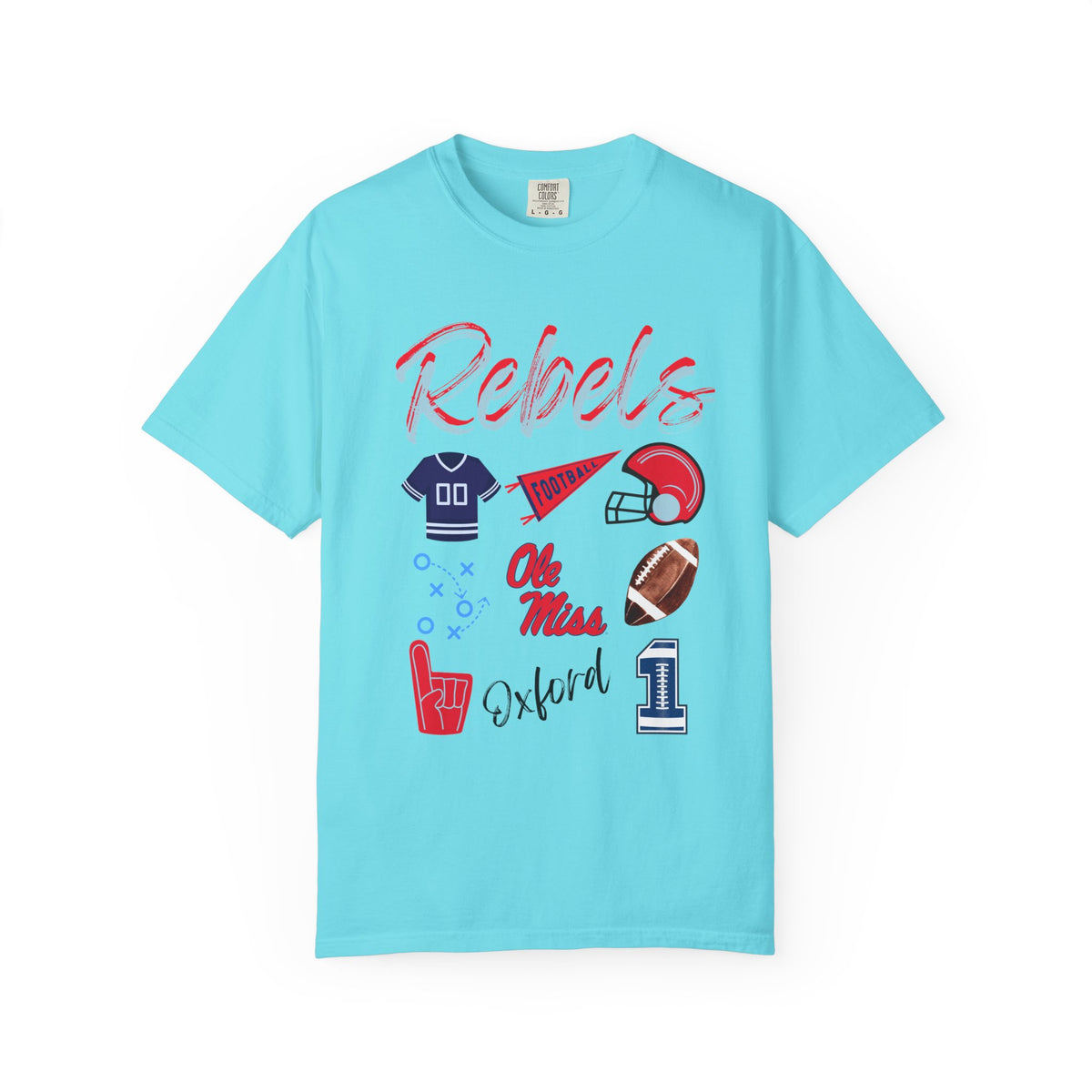 Ole Miss Football Tee | Gift | Rebel Football Apparel | Oxford Mississippi | Gameday Outfit | Tailgate Party | Trinidad Chambliss | College