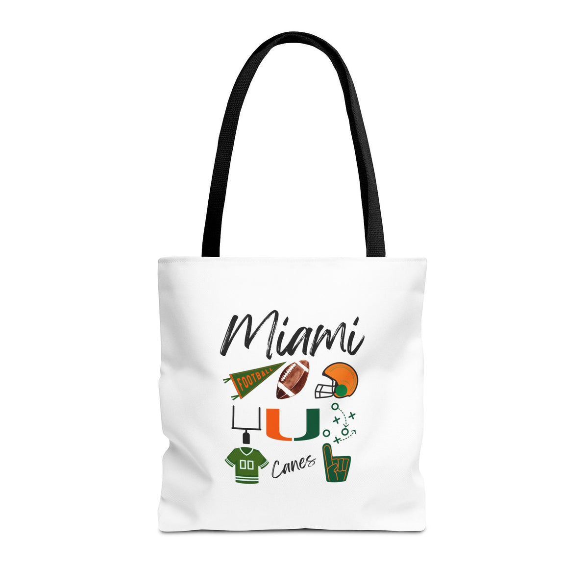 Miami Football Tote Bag | Gameday Bag | Boat Bag | Boat Tote | Gift Bag | Gifts for her | Hurricanes Football | College | Tailgate Party