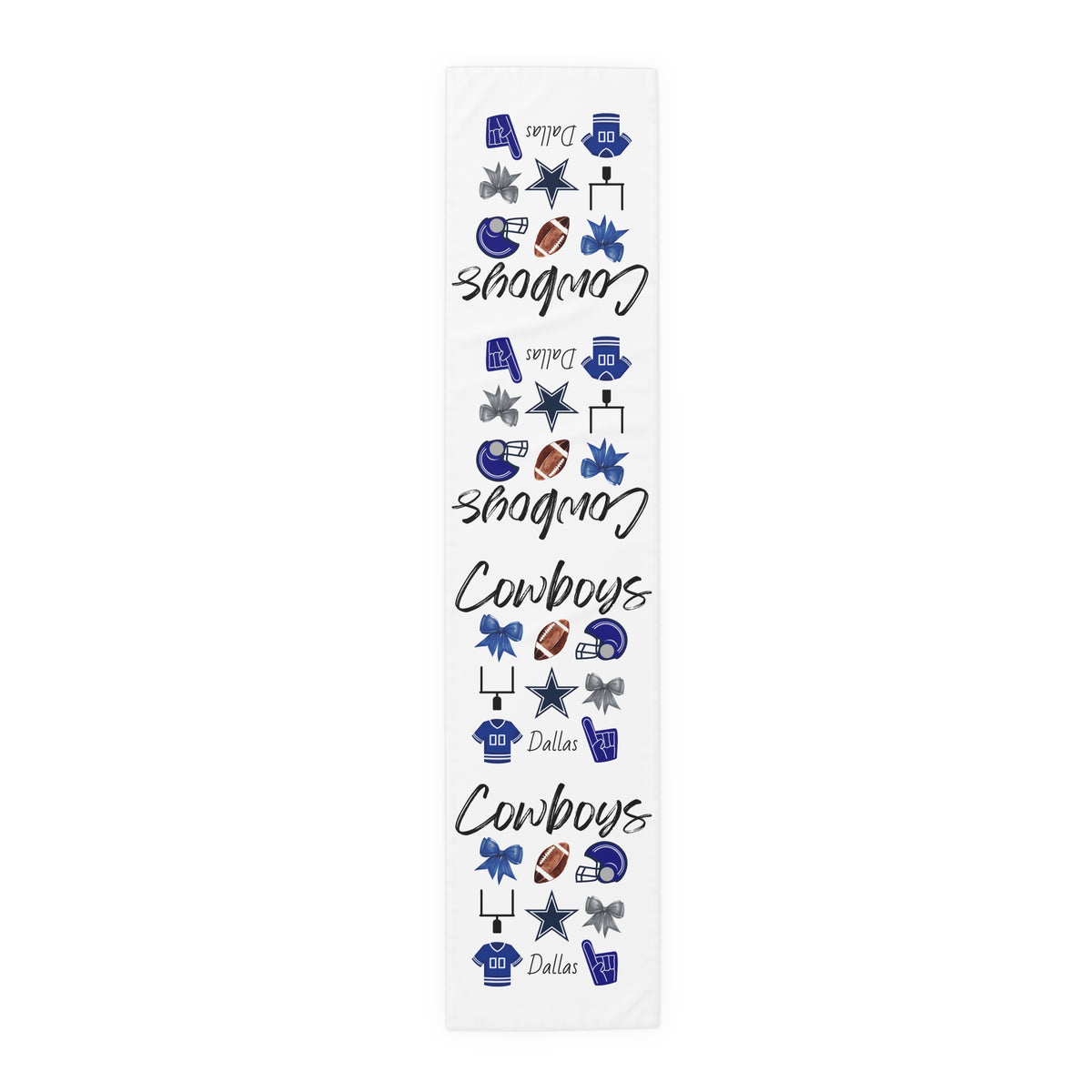 Dallas Football Table Runner | Tailgate Party | Gameday Decor | Watch Party | College Football | NFL Apparel | Texas Sports | Kitchen Decor