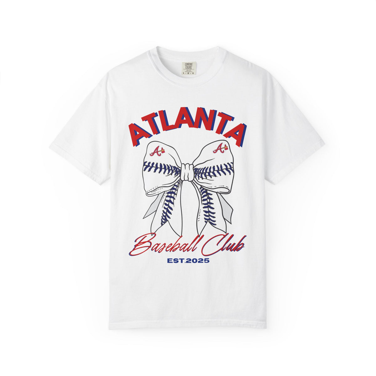 Atlanta Baseball Shirt | Baseball Bow Design | Tailgate Apparel | Braves Shirt | MLB | Game Day apparel | Ball Game | Sports Fan | Custom