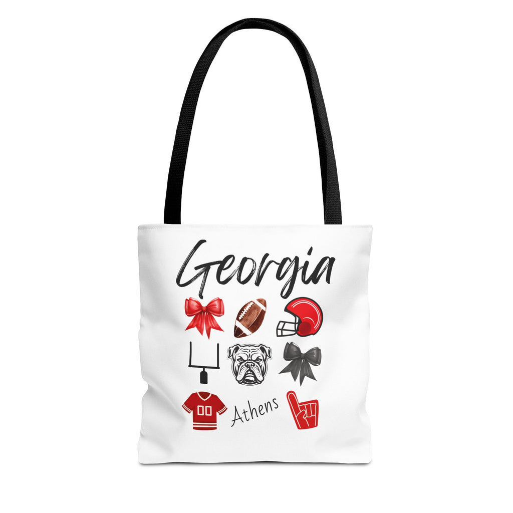 Georgia Bow Tote Bag | Gameday Bag | Boat Bag | Boat Tote | Gift Bag | Gifts for her | Bulldog Football | College | Tailgate decor| Athens