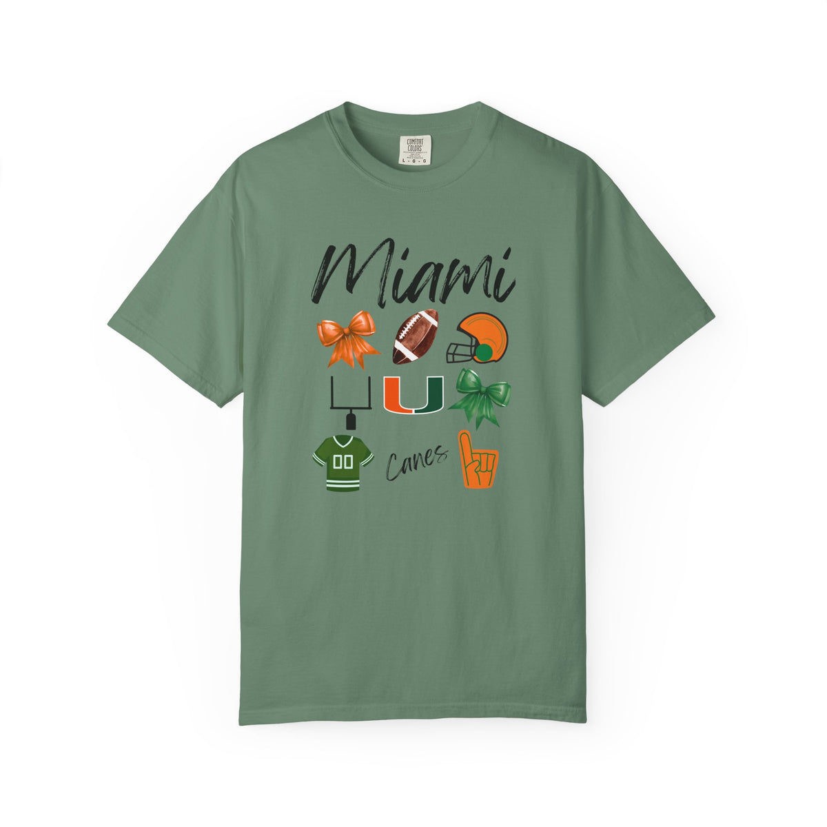 Miami Football Shirt | Gifts For Her | Hurricanes Apparel | Dolphins Fan | Gameday Outfit | Tailgate Party | Carson Beck | Florida | Canes