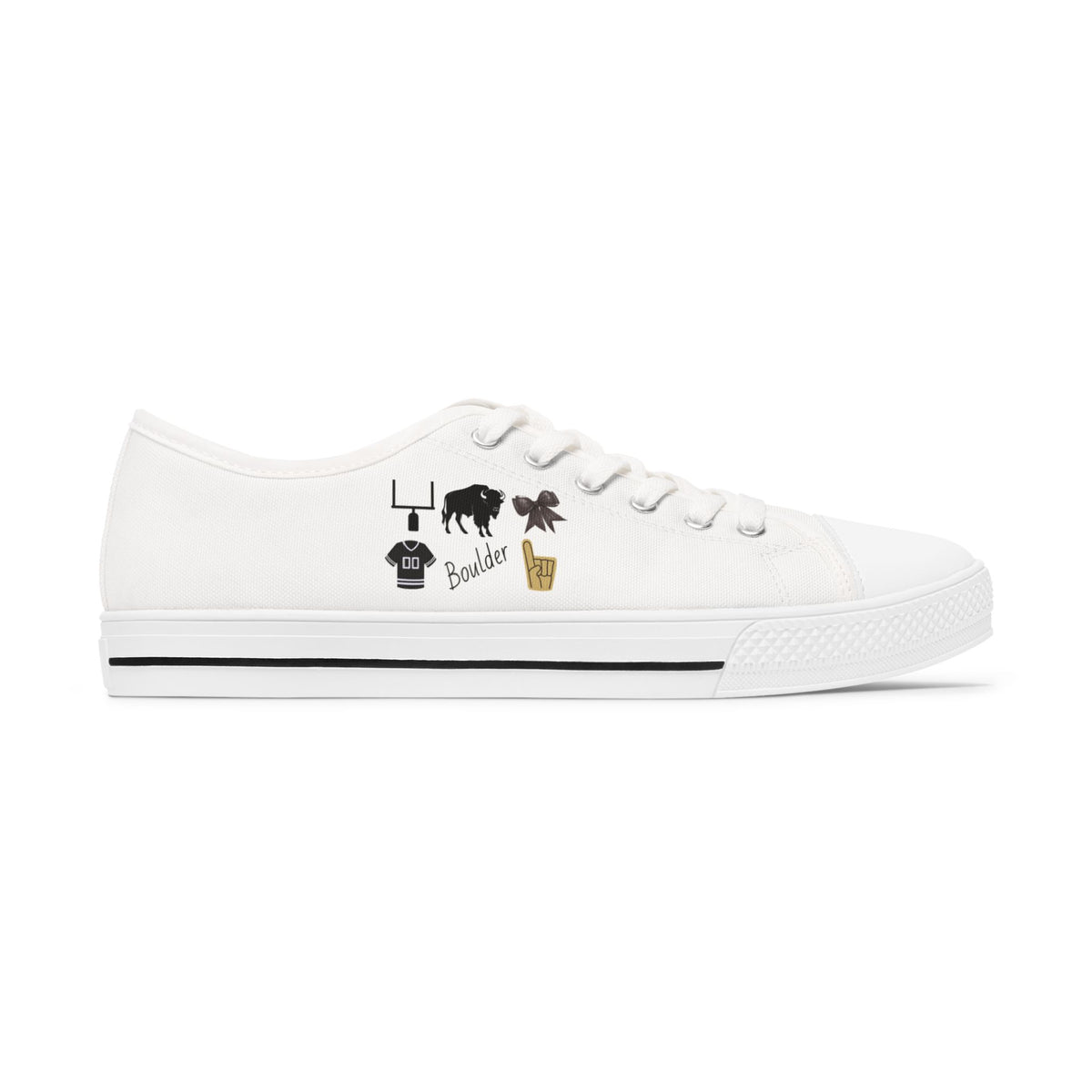 Colorado Gameday Shoes | Buffalo | Boulder | Football Fan | Sorority Girl | College Football | Canvas Sneakers | Tailgate Apparel | Matching